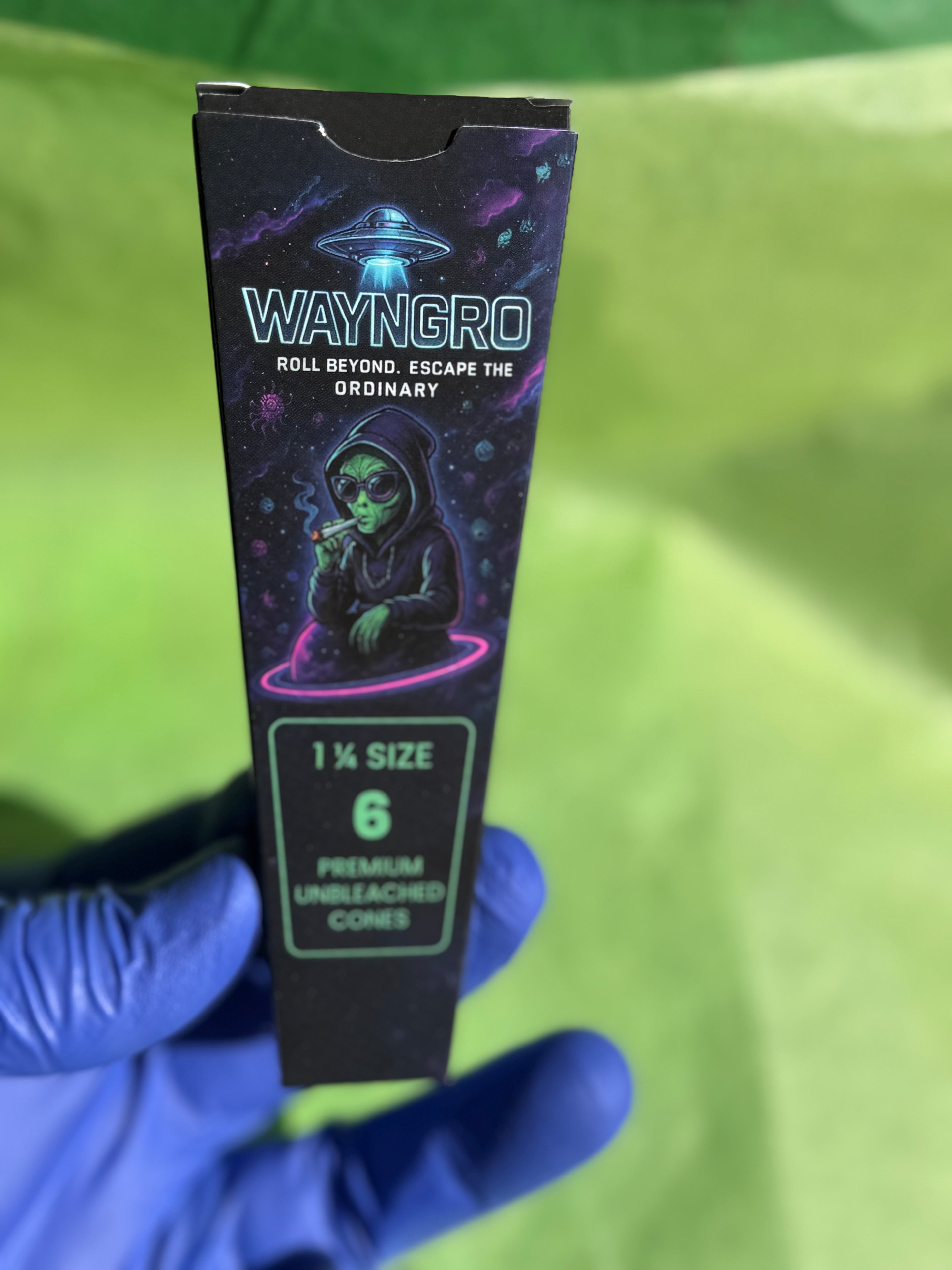 Wayngro 1¼ Size Pre-Rolled Cones – Premium Unbleached, Slow Burning