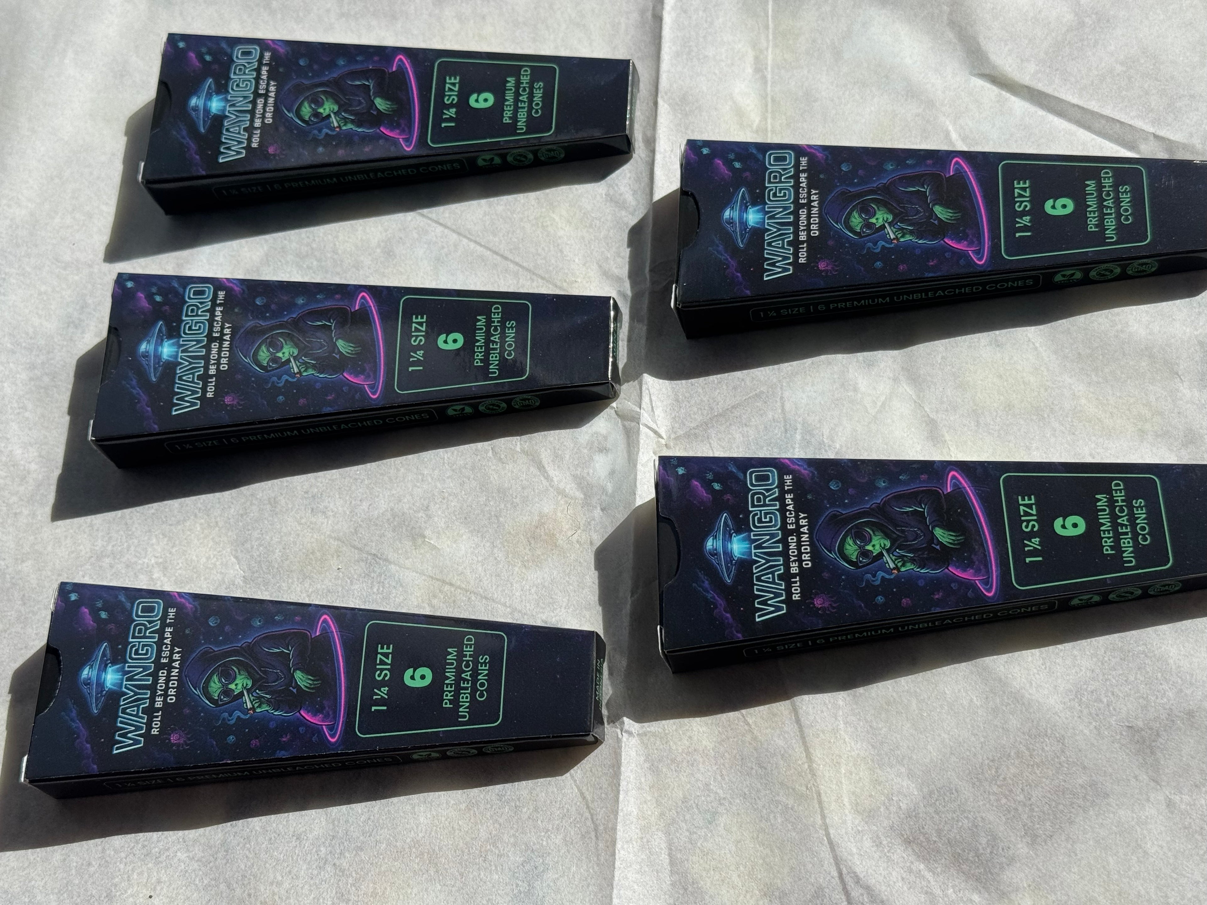 Wayngro cones – Value 5-Pack (6 Per Pack / 30 Total) | Cosmic edition
