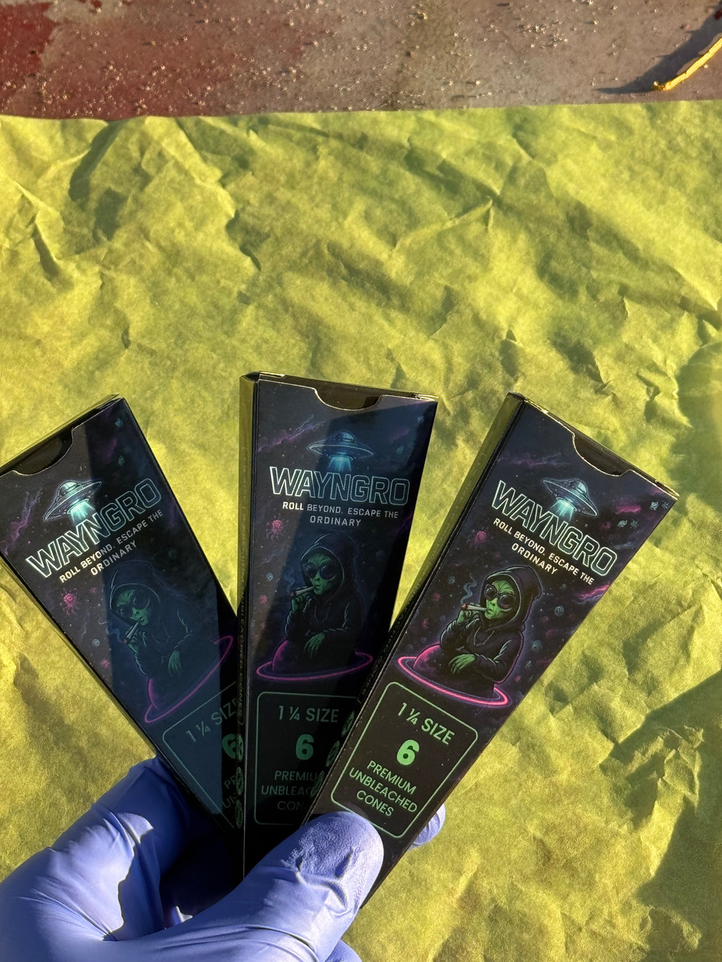 Wayngro 1¼ Size Pre-Rolled Cones – Premium Unbleached, Slow Burning