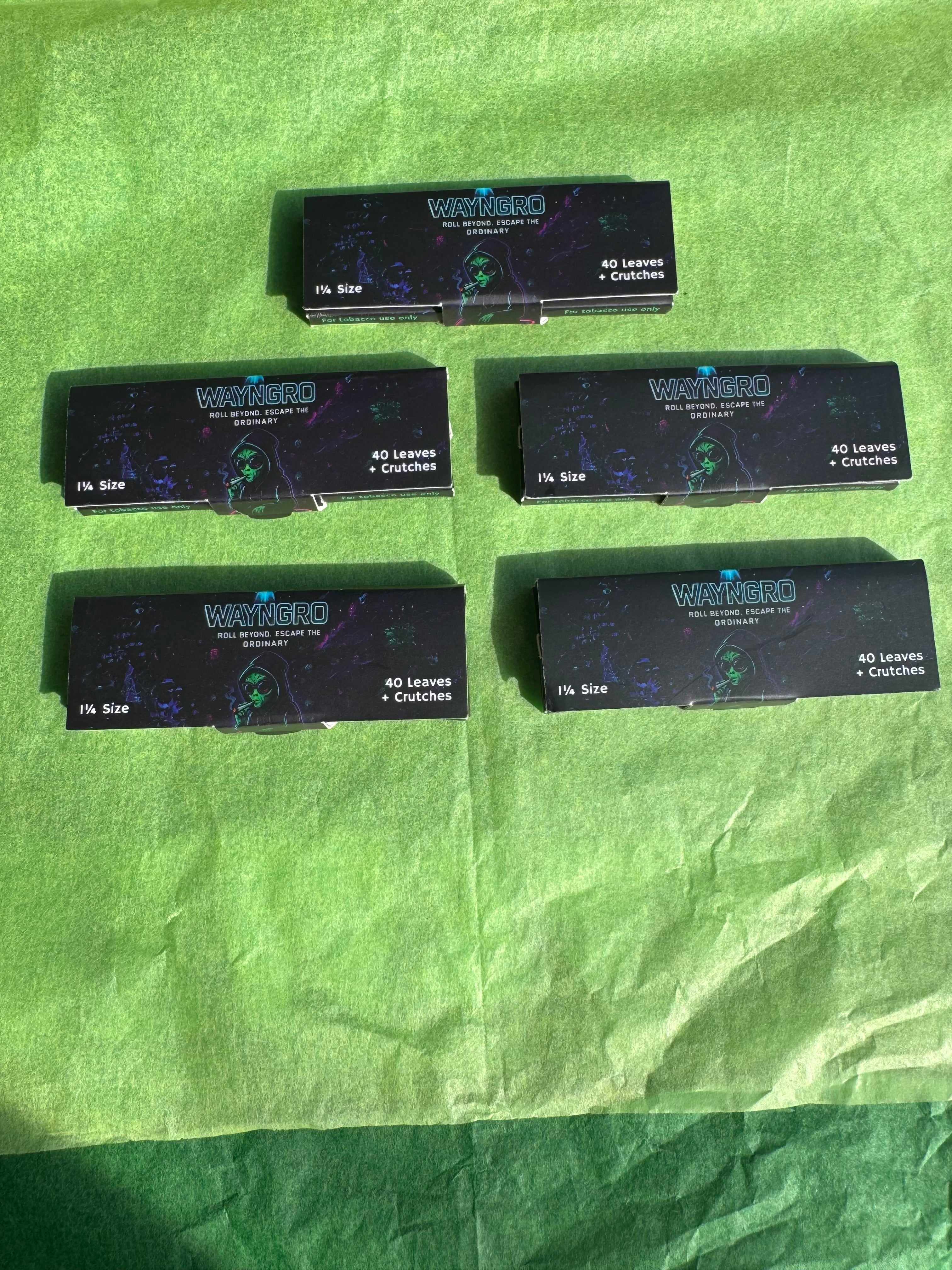 Wayngro 1¼ Rolling Papers – Single Pack (40 Filters Included)